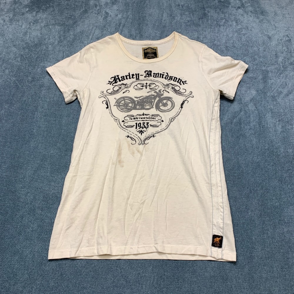 Y2K Trunk Ltd Harley Davidson Motorcycle T Shirt Womens Large Limited Edition